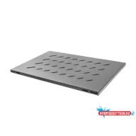   Lanberg AK-1009-B 19" 1U MÉLY:715mm MAX:120kg 4 ponton rögzíthető fix fekete rack polc