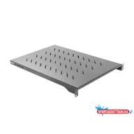   Lanberg AK-1010-B 19" 1U MÉLY:750mm MAX:15kg 4 ponton rögzíthető fix fekete rack polc