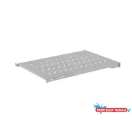   Lanberg AK-1010-S 19" 1U MÉLY:700mm MAX:25kg 4 ponton rögzíthető fix szürke rack polc