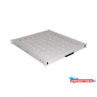   Lanberg AK-1021-S 19" 1U MÉLY:500mm MAX:35kg 4 ponton rögzíthető kihúzható szürke rack polc