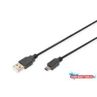   DIGITUS AK-300130-018-S High Speed 2.0 mini USB B - USB type A kábel 1,8m