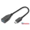 DIGITUS AK-300315-001-S USB 3.0 Type A anya-> USB 3.0 Type C apa 0,15m OTG adapter