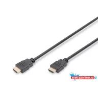   DIGITUS AK-330114-050-S High Speed Full HD 3D 30Hz 1.4 aranyozott Ethernet HDMI kábel 5m