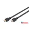 DIGITUS AK-330124-050-S High Speed UHD 8K 3D 60Hz 2.1 aranyozott Ethernet HDMI kábel 5m