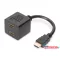 DIGITUS AK-330400-002-S Full HD 3D 24Hz aranyozott HDMI Y-elosztó kábel 0,2m