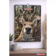 2026 Állati szelfik – Vicces fali naptár (A4)