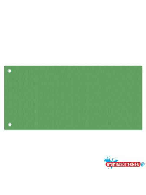 Elválasztócsík, karton 190g. 10,5x24cm, 100 db/csomag, Bluering(R) zöld