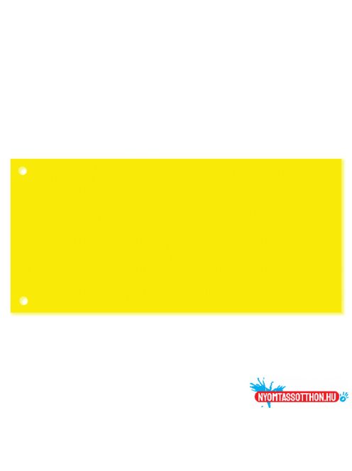 Elválasztócsík, karton 190g. 10,5x24cm, 100 db/csomag, Bluering(R) sárga