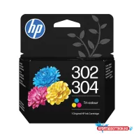 HP B7RT6AE Tintapatron Color 150 oldal kapacitás No.302/304