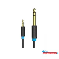 VENTION 6.5mm M to 3.5mm M Audio kábel  1M Black