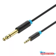 VENTION 6.5mm M to 3.5mm M Audio kábel  3M Black