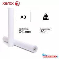 Plotterpapír tekercses XEROX A0 (841mm/50m) 80g 496L94194