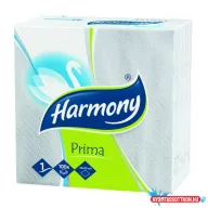   Szalvéta HARMONY Prima (33x33cm) 1 rétegű fehér 100lap/csg
