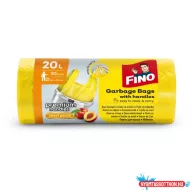   Szemeteszsák FINO Smart Handle (44x49) köthető füles barack illat 20L 30db/tek sárga