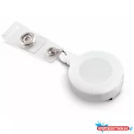   Kihúzható jojó belépőkártya tartóhoz 32 mm műanyag fehér