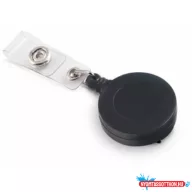   Kihúzható jojó belépőkártya tartóhoz 32 mm műanyag fekete