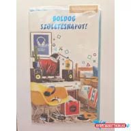   Képeslap 6 ARGUS 15-6591 Boldog születésnapot! Fiús szoba, zsebes