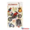 Képeslap 7 ARGUS 15-6526 Szülinap férfi motor,gitár,telefon zsebes