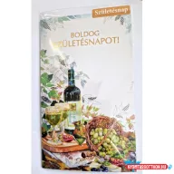   Képeslap 7 ARGUS 15-6580 Születésnap férfi. Bor, poharak, szőlő kosárban
