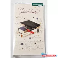   Képeslap 8 ARGUS 18-6006 Gratulálunk! Diplomasapka könyvvel. Zsebes