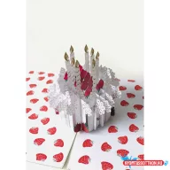 Képeslap MAR Epres Torta Kirigami 21OR239