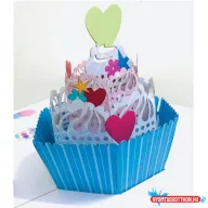 Képeslap MAR Muffin Kirigami 21OR237