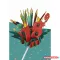 Képeslap MAR 18. Születésnap Kirigami 21OR200