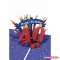 Képeslap MAR 40. Születésnap Kirigami 21OR203
