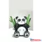 Képeslap MAR Panda Kirigami 21OR213