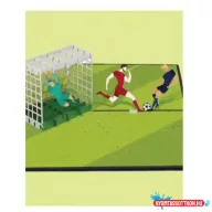 Képeslap MAR Football Kirigami 21OR248