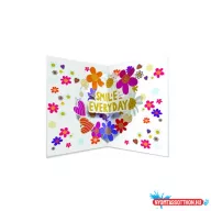 Képeslap MAR Happy Virágos 3D 22ORPB32