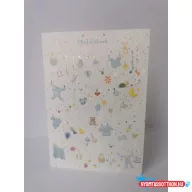 Képeslap MAR Gratulálunk kék mintás LOB114