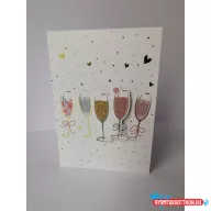 Képeslap MAR Esküvős pezsgős poharak TSB05