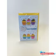 Képeslap MAR Szeretettel, színes muffinok TSB15