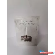 Képeslap MAR Őszinte részvéttel Gyertyaláng 20LO186