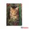 Napló ARGUS B5 keményfedeles (17,6x25 cm) Macska zöld gumival 96 lapos 1416-0001