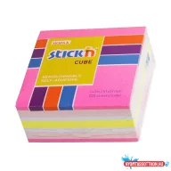   Öntapadós jegyzet STICK'N (51x51) pink szivárvány 250lap 21533