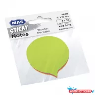 Öntapadós jegyzet MAS (70x70) 80lap mondatfelhő 3671