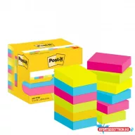   Öntapadós jegyzet POST-IT 653-TFEN (38x51) 100lap szivárványcsomag 12db/csomag