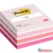 Öntapadós jegyzet POST-IT 2028-P (76x76) 450lap pasztell kocka rózsa