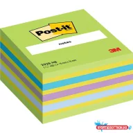   Öntapadós jegyzet POST-IT 2028-NB (76x76) 450lap neon kocka kék/zöld