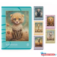   Füzet GIPTA Savanna A/4 karton borítással 60 lapos vonalas 7382