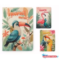   Füzet GIPTA Tropic Notes A/4 karton borítással 60 lapos vonalas 7376