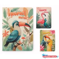  Füzet GIPTA Tropic Notes A/4 karton borítással 60 lapos kockás 7377