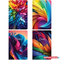 Füzet LASTVA A/4 96lap CREATIVE 70g vonalas 33037