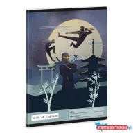   Füzet ARS UNA A/5 16-32 2.o. vonalas Ninjas in the dark 5457 (25)