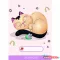 Leckefüzet ICO Süni A/5 Dreaming Cat