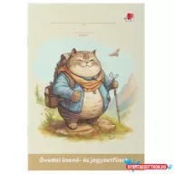 Üzenő és jegyzetfüzet ICO SÜNI A/5 óvodai Cat