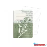 Füzet ARGUS A/6 40 lapos vonalas zöld levél 1598-0409-2