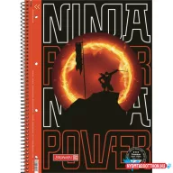   Spirálfüzet BRUNNEN A/4 80 lapos 90gr-os perforált lyukasztott Ninja vonalas 024 1067927321